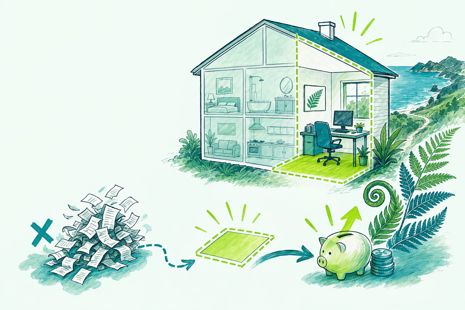 Square-metre rate for home office