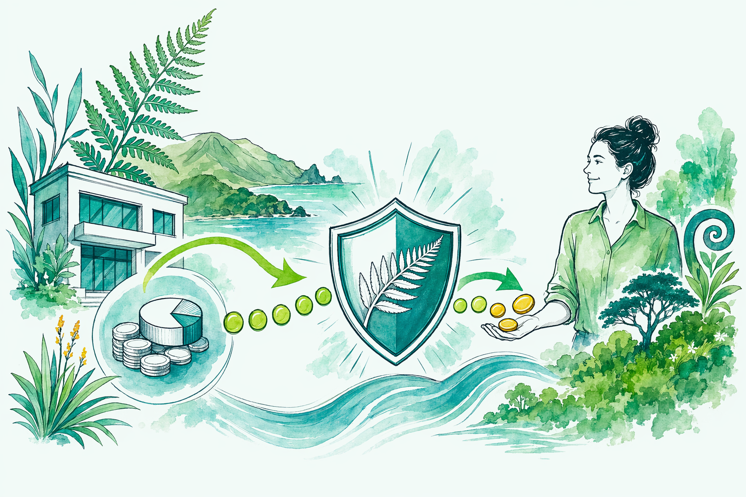 Hand-drawn illustration: Quick answer — Imputation credits explained