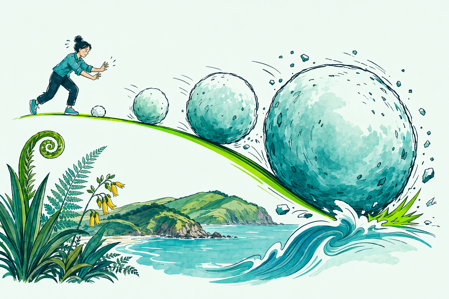 Hand-drawn illustration: Quick answer — IRD penalties and interest
