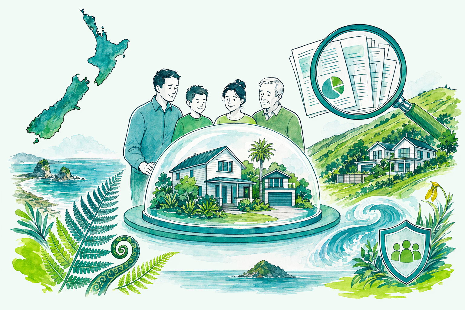 Hand-drawn illustration: Quick answer — Trust tax returns in NZ