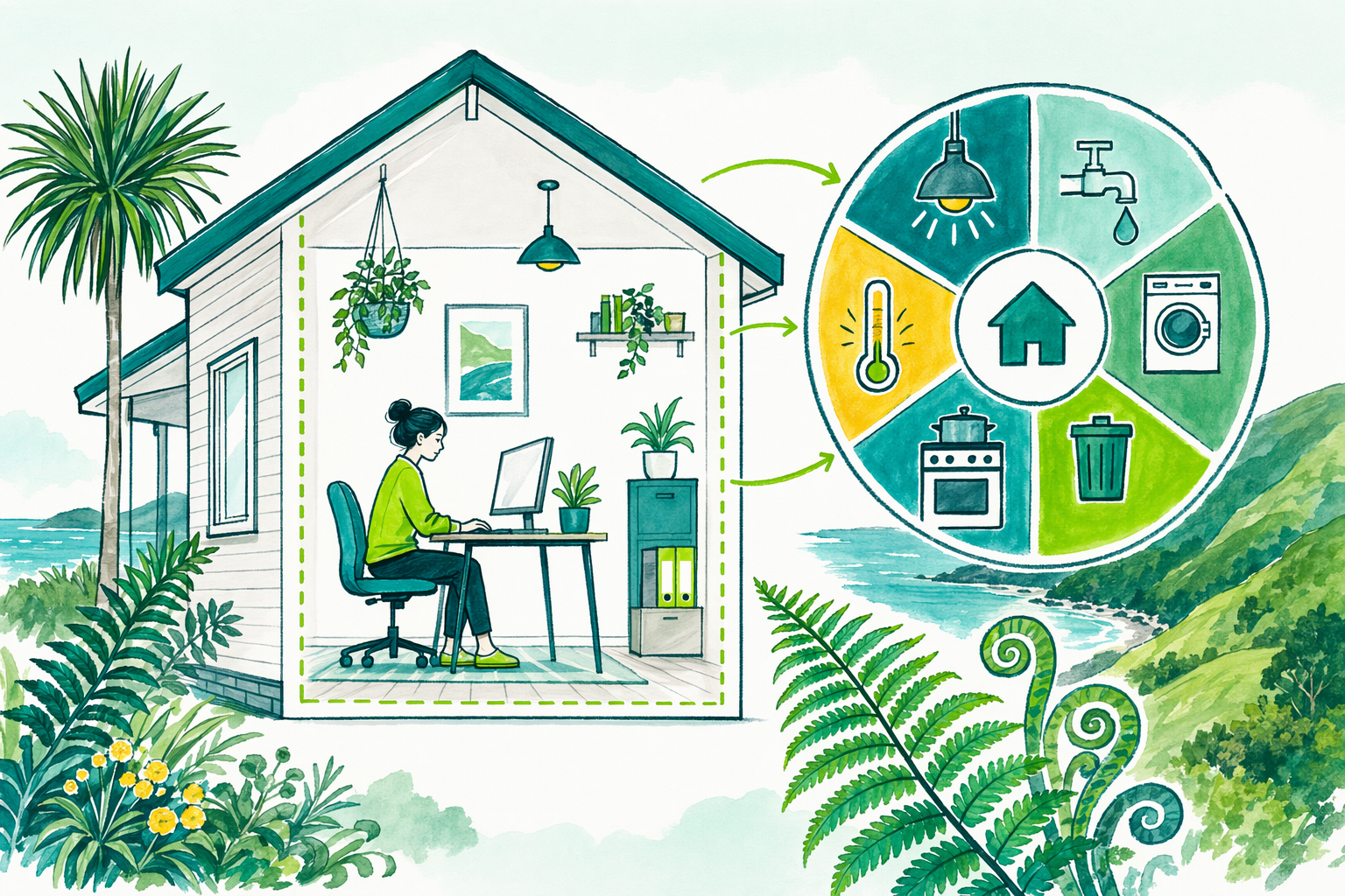 Hand-drawn illustration: Quick answer — Use-of-home expenses